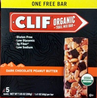 Dark Chocolate Peanut Butter Orgainc Trail Mix Bar