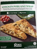 Chicken poblano wrap