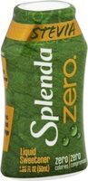 Liquid stevia zero calorie sweetener