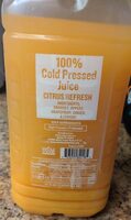 Cold pressed juice citrus refresh