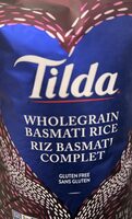 Whole grain basmati rice