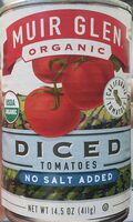 No salt added organic diced tomatoes