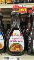 My essentials, sugar free pancake syrup
