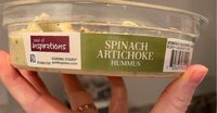 Spinach artichoke hummus