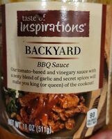 Backyard bbq sauce