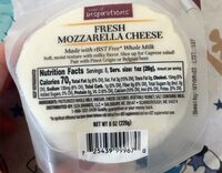 Taste of inspirations fresh mozzarella cheese