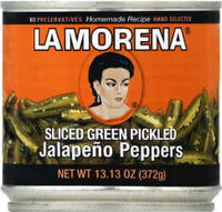 Sliced Green Pickled Jalapeno Peppers