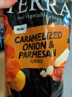 CARAMELIZED ONION & PARMESAN flavored real vegetable chips