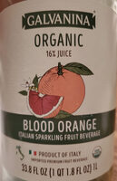 Organic blood orange Italian soda
