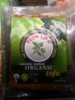 Naturally smoked organic tofu
