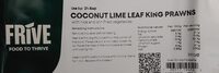 Coconut Lime Leaf King Prawns with rice