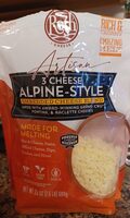 Artisan 3 Cheese Aloine STYLE SHREDDED CHEESE BLEND