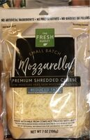 Mozzarella premium shredded cheese low fat