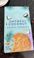 Oatmeal coconut crispy cookies