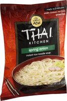 Spring onion instant rice noodle soup