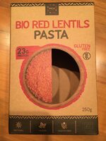 Bio red lentils pasta