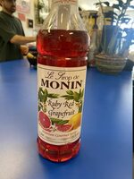 Monins ruby red grapefruit syrup liter