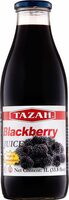 Fresh pressed blackberry juice bottle