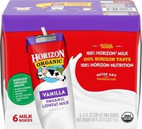Vanilla Organic Lowfat Milk