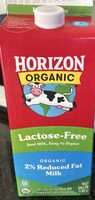 Organic 2% reduced fat milk