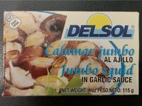 Jumbo squid in Garlic sauce