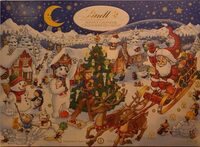 Holiday assorted chocolate advent calendar