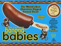 Real Banana Halves Dipped In Super-Thick Milk Chocolate