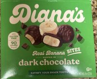 Dark chocolate banana bites