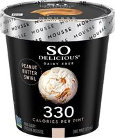 Dairy free peanut butter swirl non dairy frozen mousse