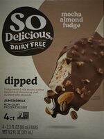 Mocha almond fudge dipped