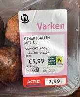 Gehaktballen met ui