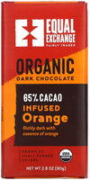 Equal Exchange, Organic Dark Chocolate, Infused Orange, 65% Cacao