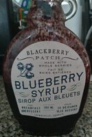 Blackberry patch, blueberry syrup, blueberry