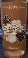 Wbc, soda with real sugar, vanilla cream