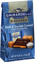 Dark & sea salt caramel chocolate squares