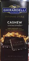 Dark chocolate with sea salt & roasted cashews