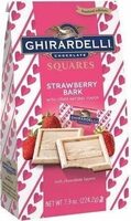 Valentine strawberry bark squares