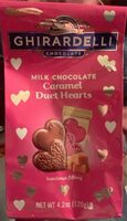 Milk Chocolate Caramel Duet Hearts