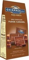 Milk chocolate fudge caramel chocolate squares