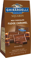 Fudge caramel milk chocolate squares