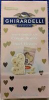 White chocolate creme brulee duet hearts