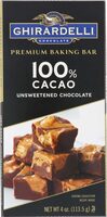 Cacao unsweetened chocolate premium baking bar