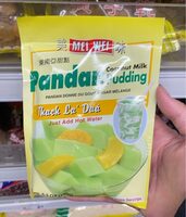 Pandan coconut milk pudding