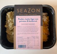 Poulet, Risotto leger aux poireaux & butternut