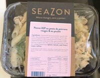 Penne IGP au pesto de poivrons rouges & au poulet