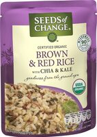 Organic Brown & Red Rice with Chia & Kale