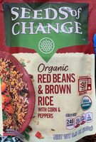 Organic red beans & brown rice with corn & peppers