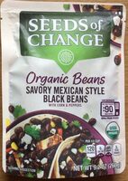 Organic savory mexican style black beans with corn & peppers
