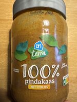 Terra plantaardig 100% pindakaas met stukjes