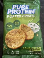 POPPED CRISPS Sour Cream & Onion